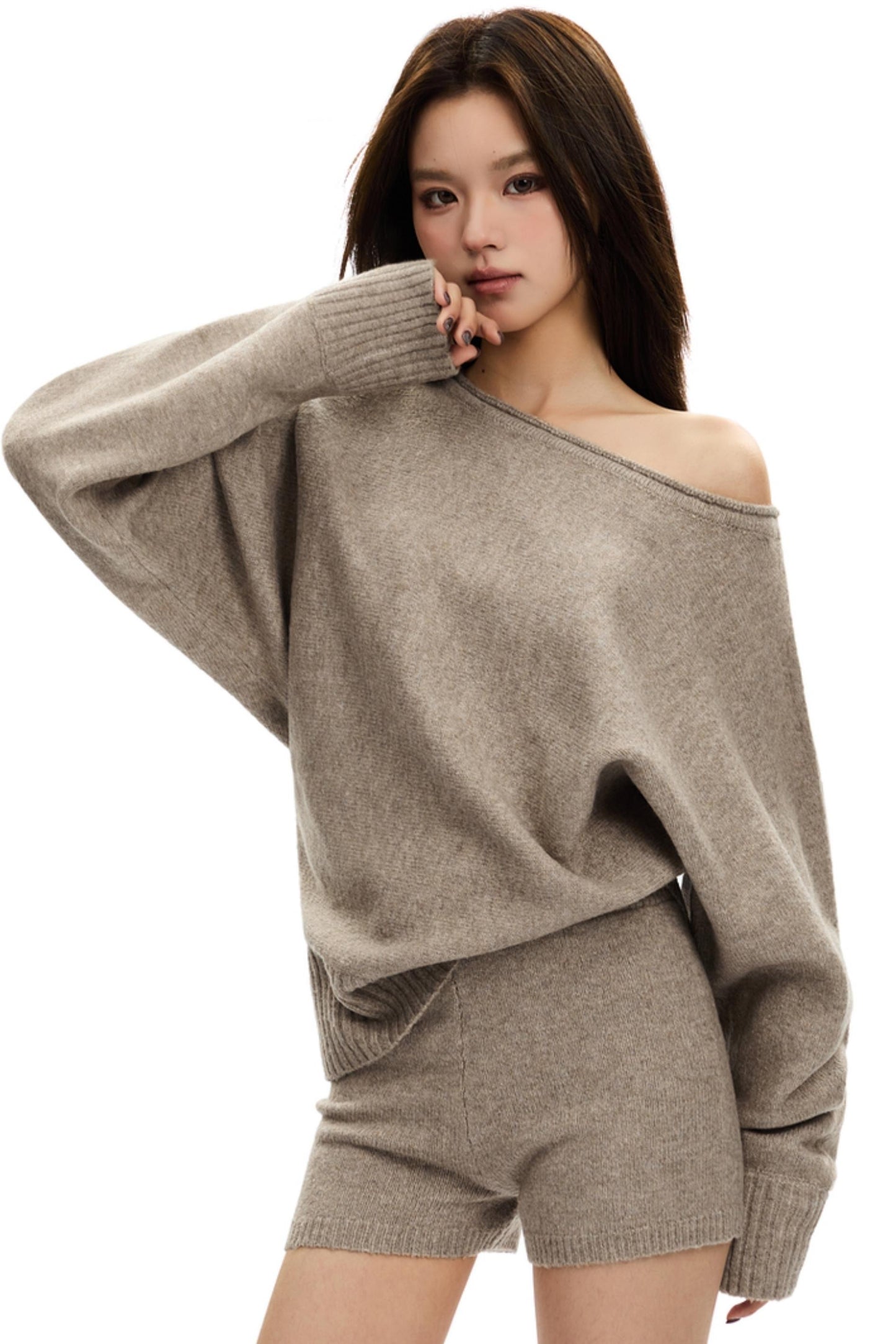 Cozyfit Slouchy Pullover Sweater Set-Up