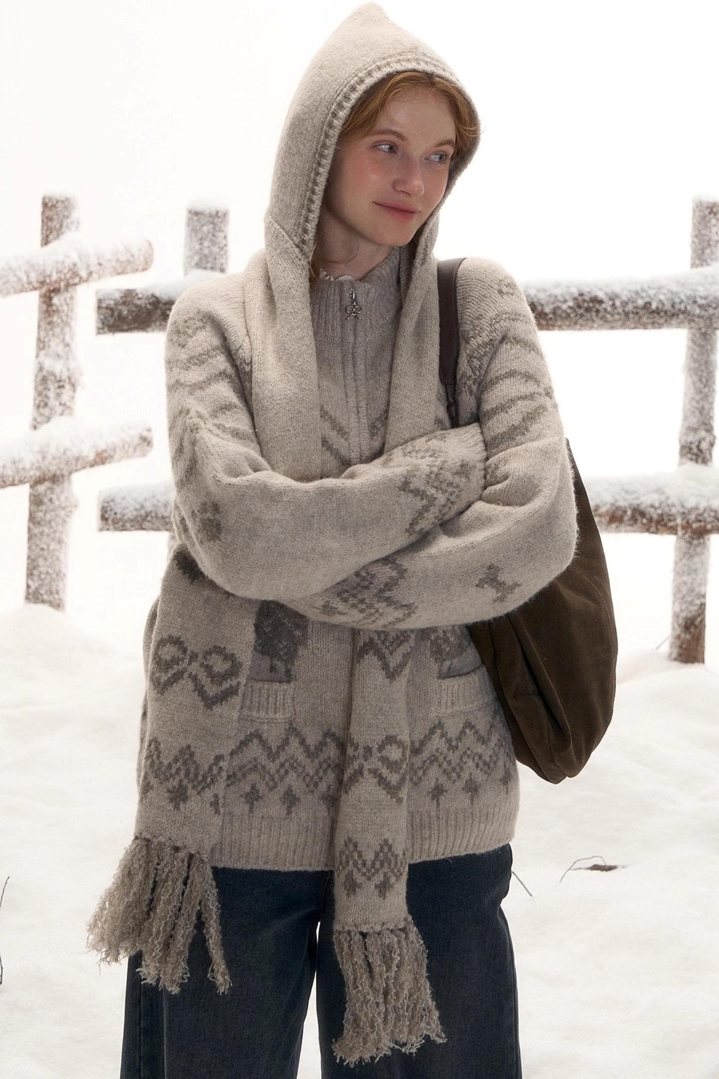 Retro Wool Scarf Hat