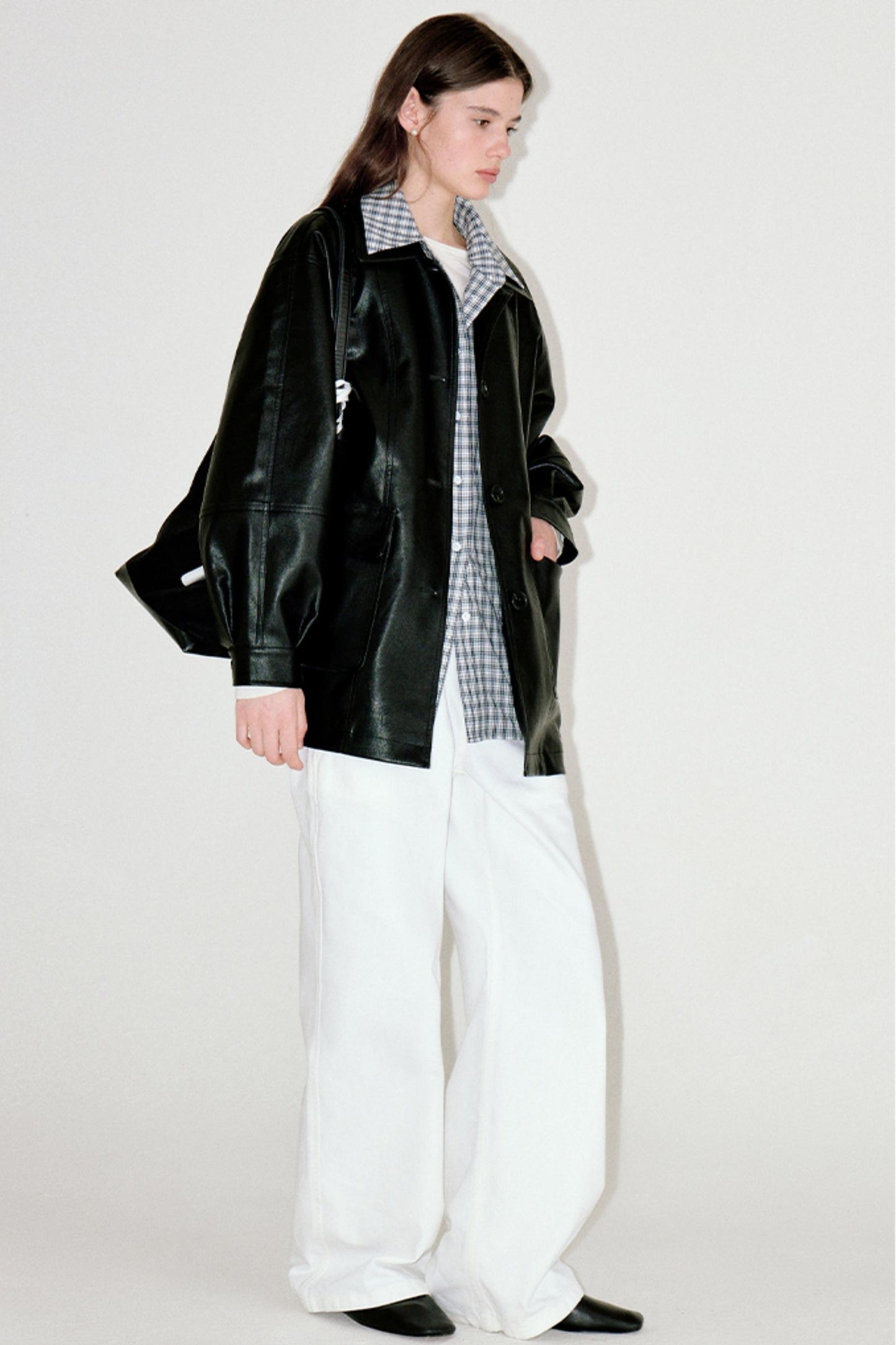 Versatile Retro Leather Jacket