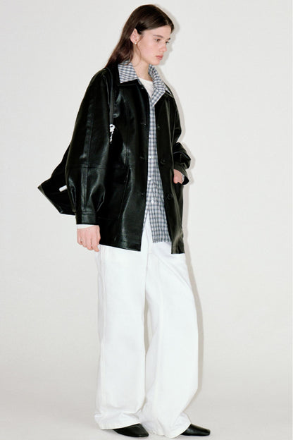 Versatile Retro Leather Jacket