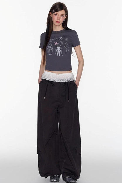 Cargo Drawstring Pants
