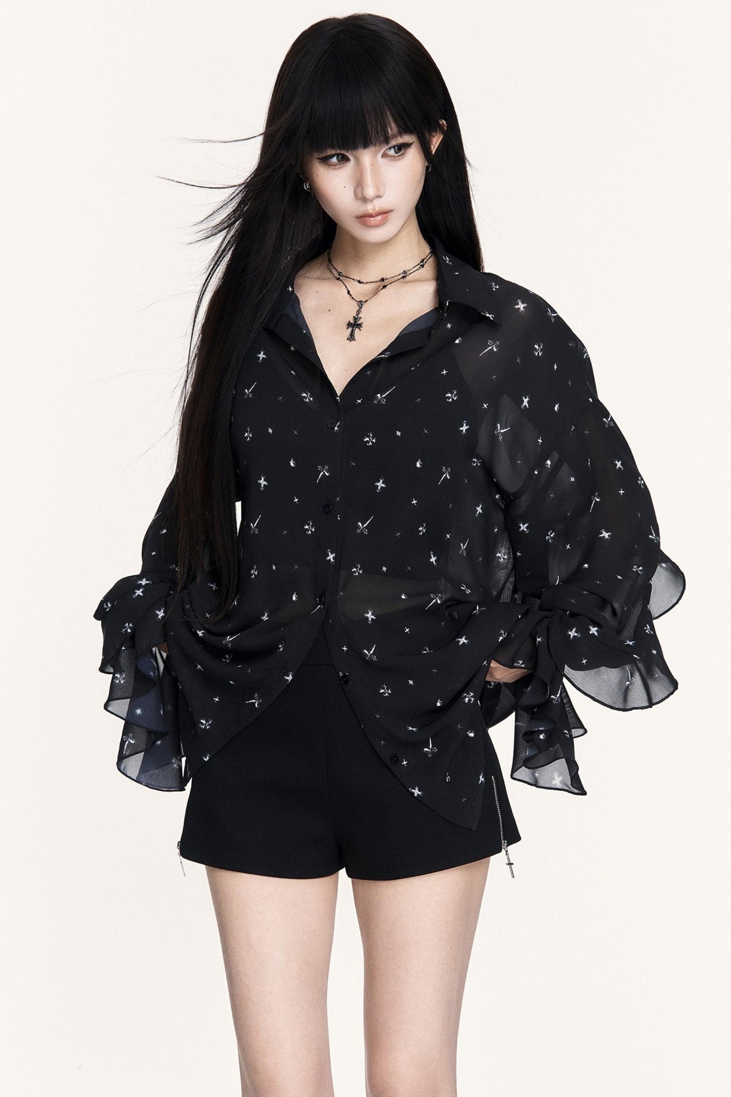 Versatile Cross Waist A-Line Shorts