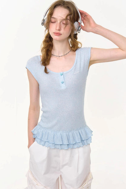 Vintage Lace Slim Fit Tee