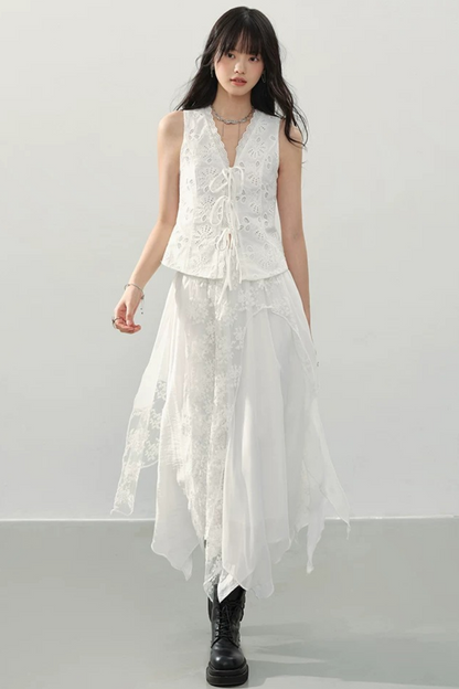 Whispering Moonlight Lace Skirt