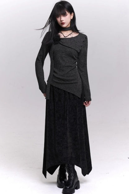 Ghostly Knit Suit Skirt Set-Up
