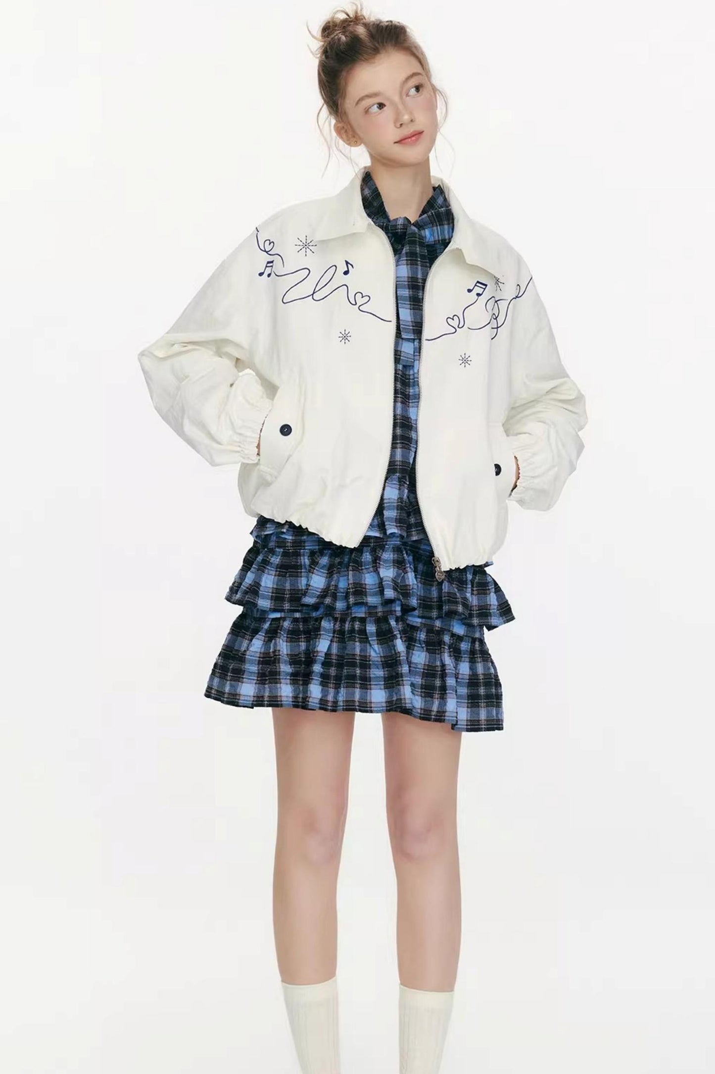 Dynamic Trajectory Embroidered Jacket