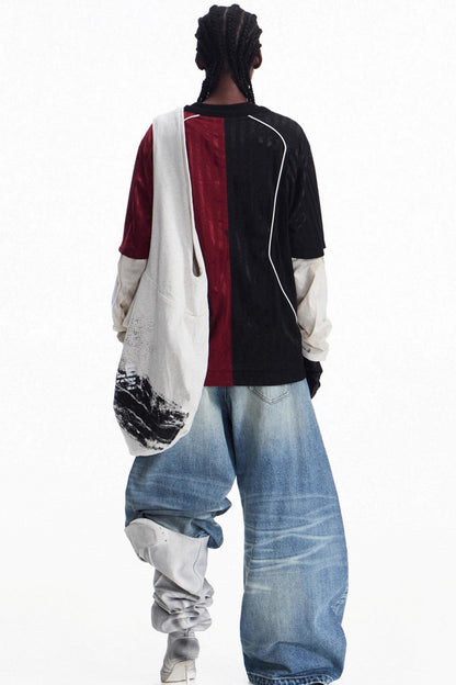 Vintage Crew Neck Jersey Top