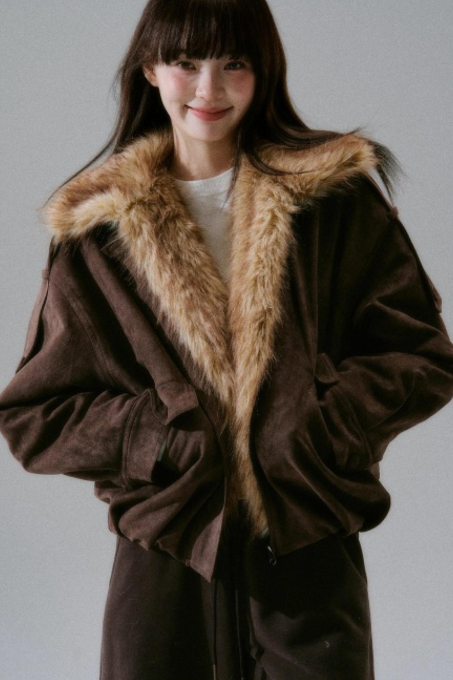 Plush Suede Bud Coat