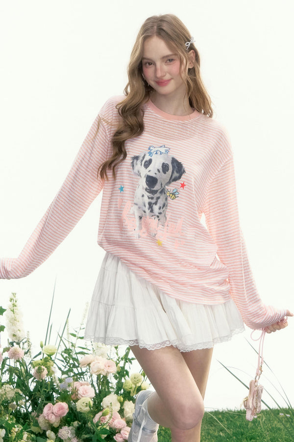 Vintage Striped Long Sleeve Tee