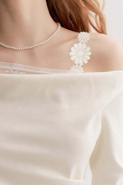 Whisper Lace Long Sleeve Dress