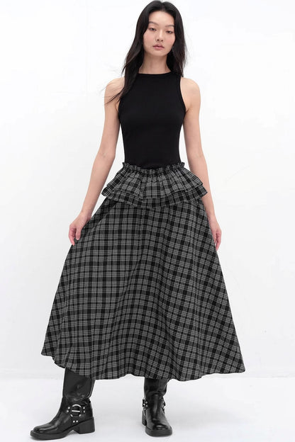 V-Lace Patchwork A-Line Dress