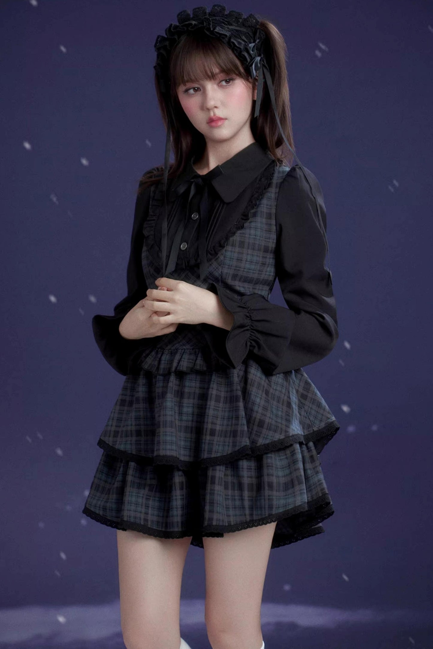 Plaid Lolita Winter Dress