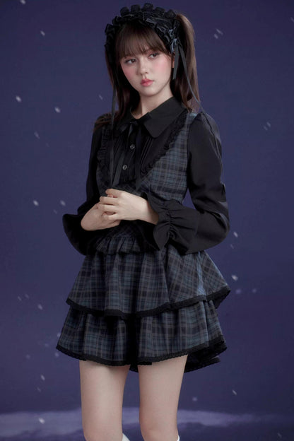 Plaid Lolita Winter Dress