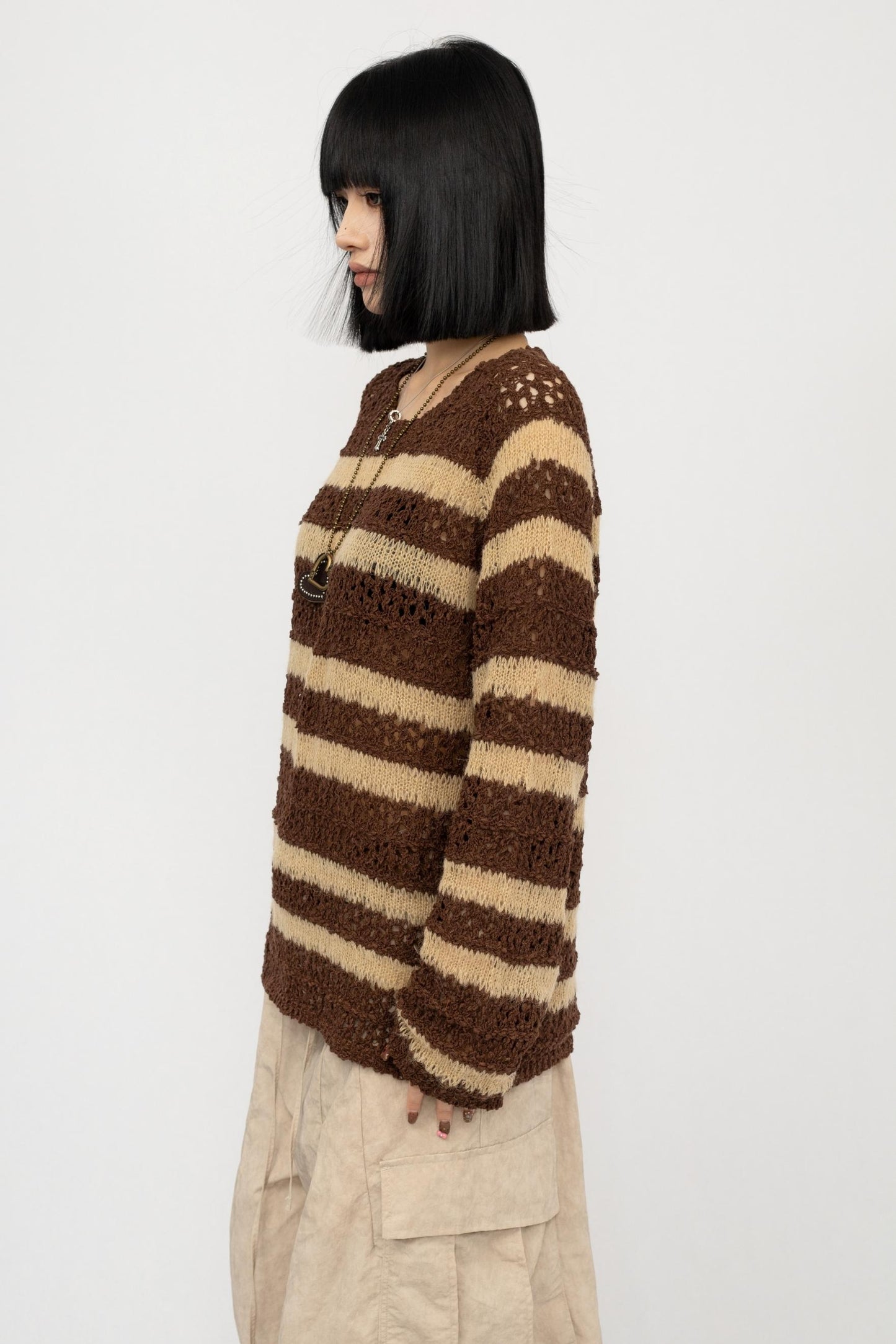 American Striped Knit Top