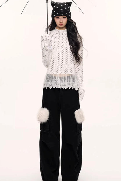 Dark Night Wide-Leg Pants