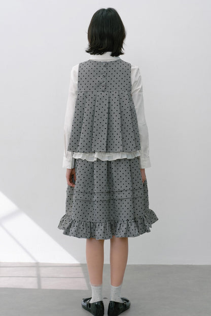 Plaid Flower Skirt Set-Up