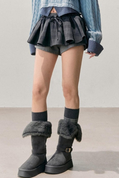 Plaid Annie Waltz Skirt