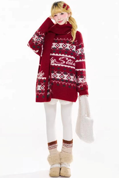 Christmas Fair Isle Knit Sweater