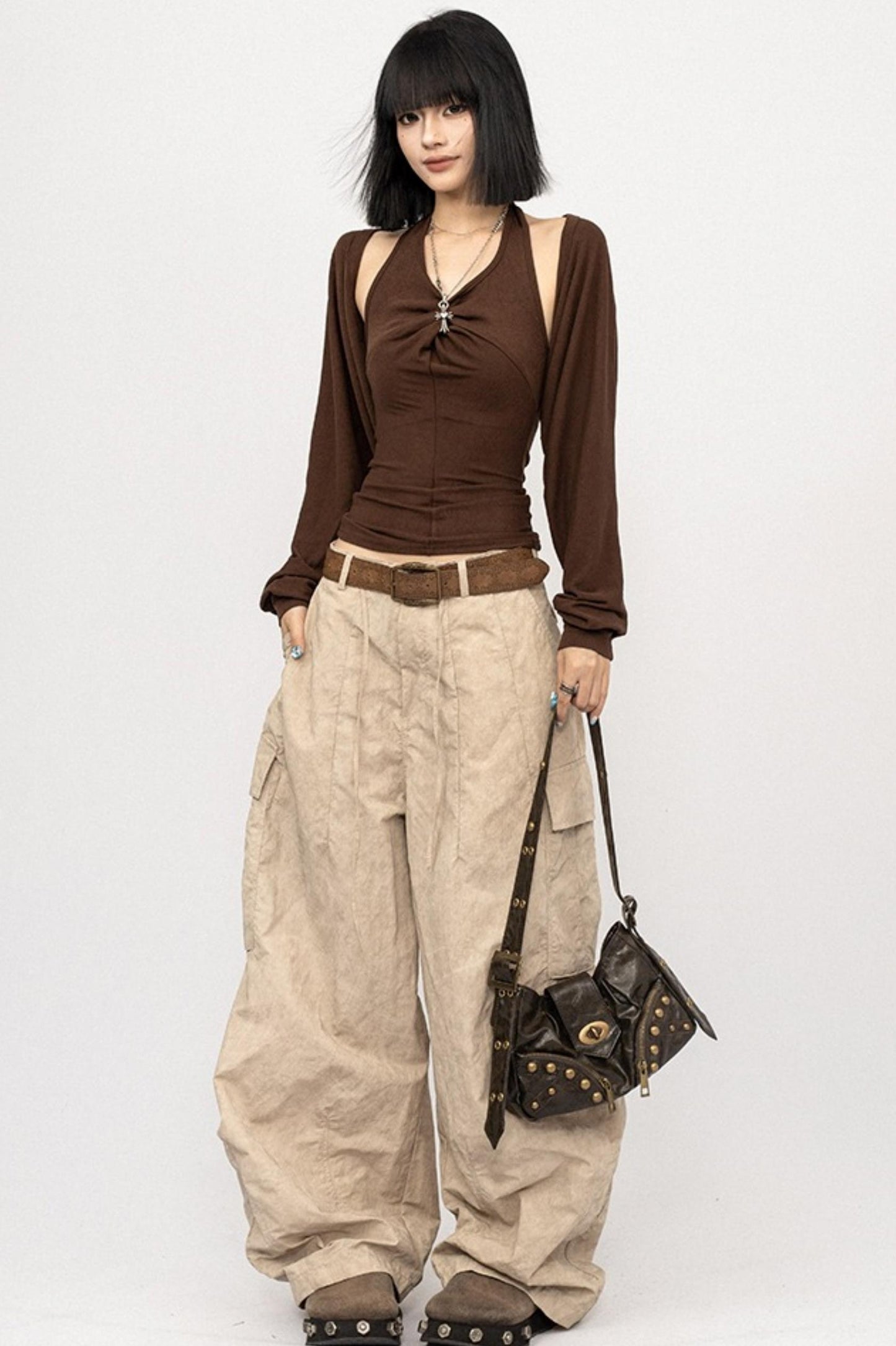 American Vintage Halter Neck Two-Piece Knitwear