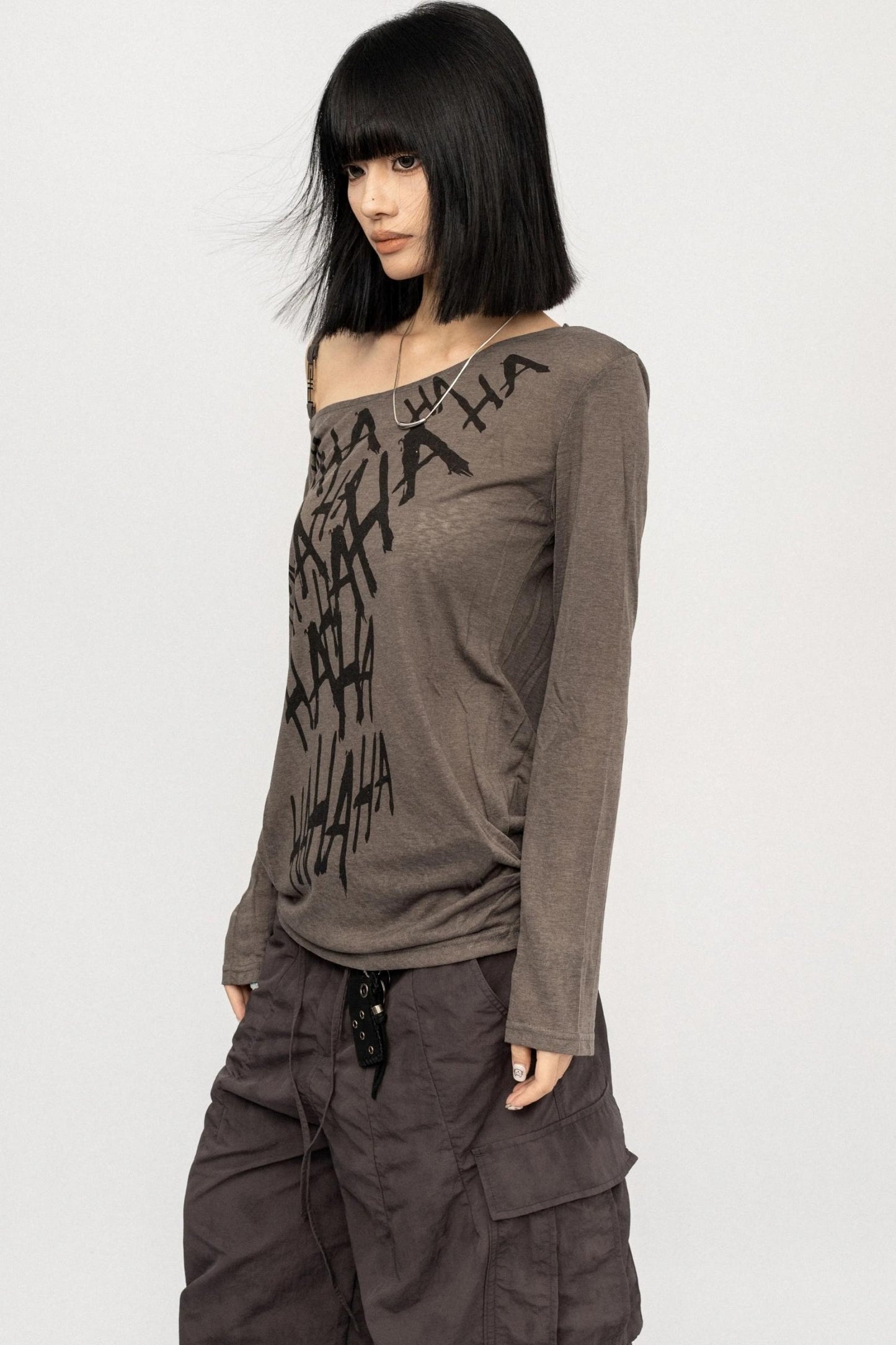 Vintage Off-the-Shoulder Smock Top