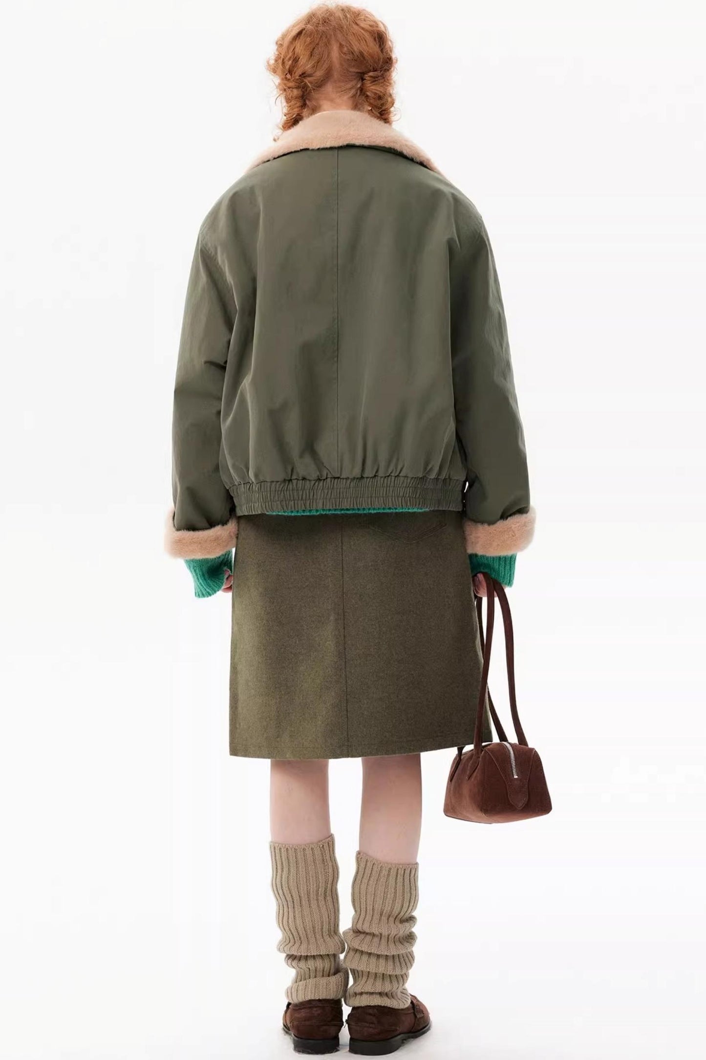 Retro Lapel Fur Winter Jacket