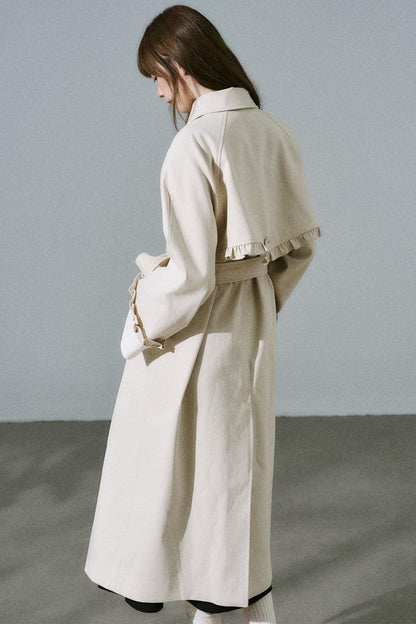 Sweet Flower Trench Coat