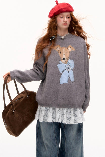 Buttoned Sweater Cardigan Shirt