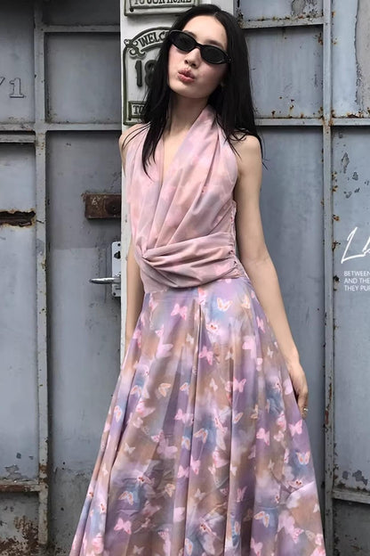 Butterfly Shadow Layered Dress