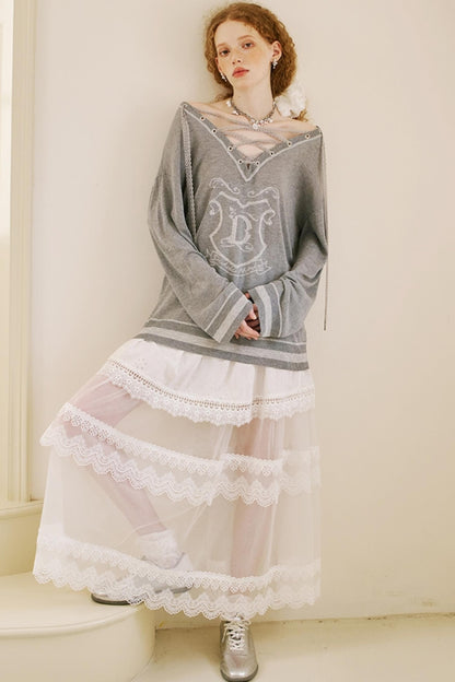 Lace Knit Smock