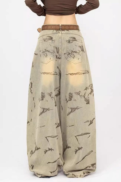 Wasteland Style Wide-Leg Jeans