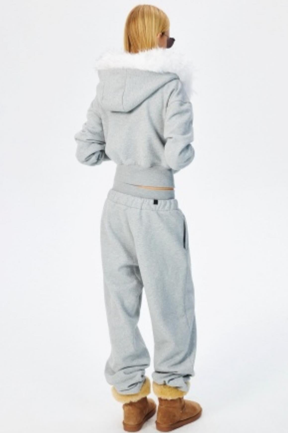 Low Waist Fleece Thermal Sweatpants
