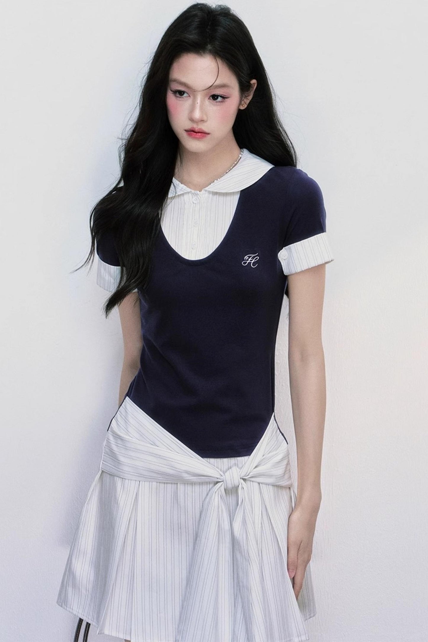 Chic Strappy Shirt Dress