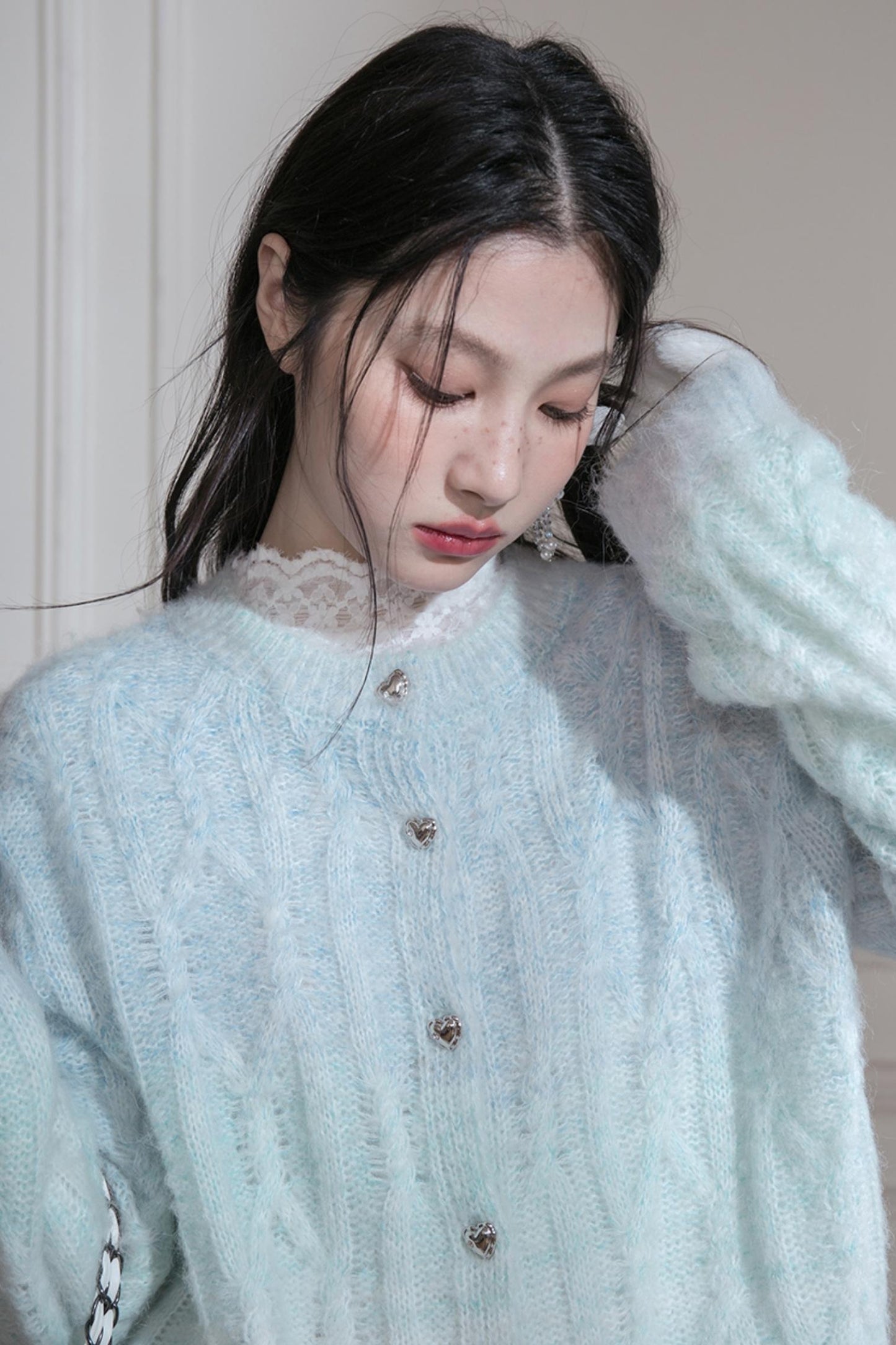 Gradient Wool Cardigan