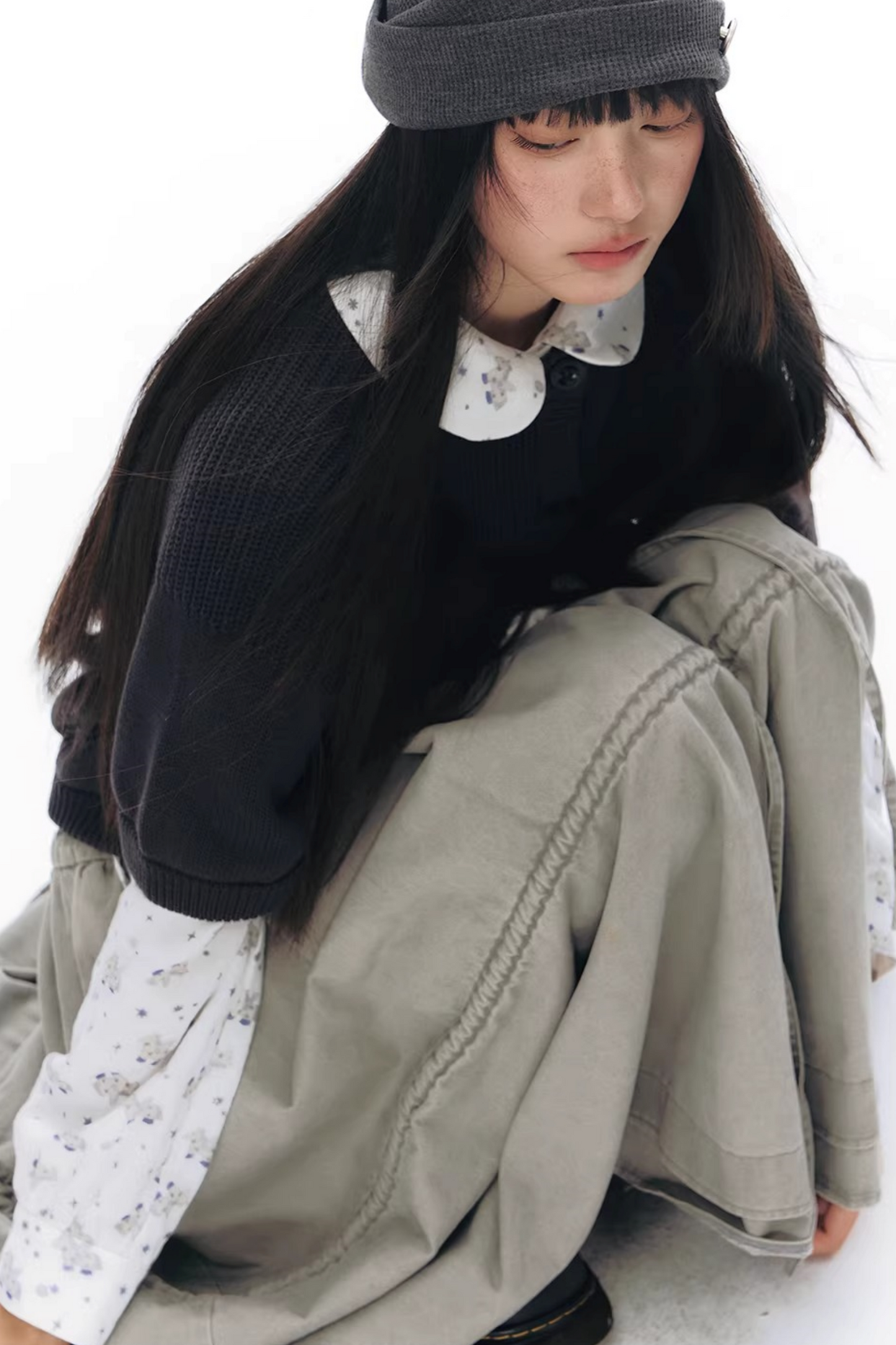 Pony Print Shirt and Skirt Matching Set