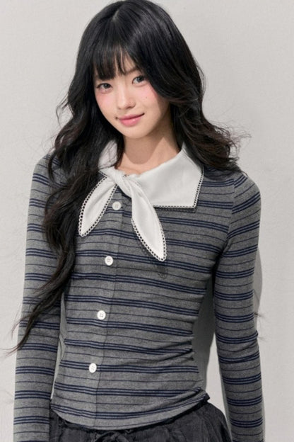 Unsent Mailbox Striped Top