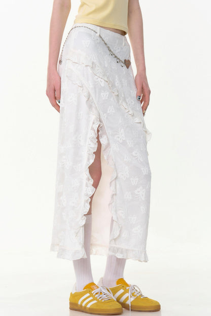 Summer Lace Midi Skirt