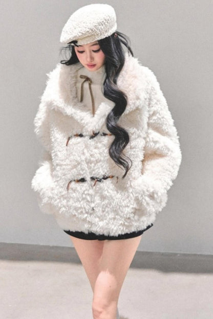 Soft Lamb Fur Winter Coat