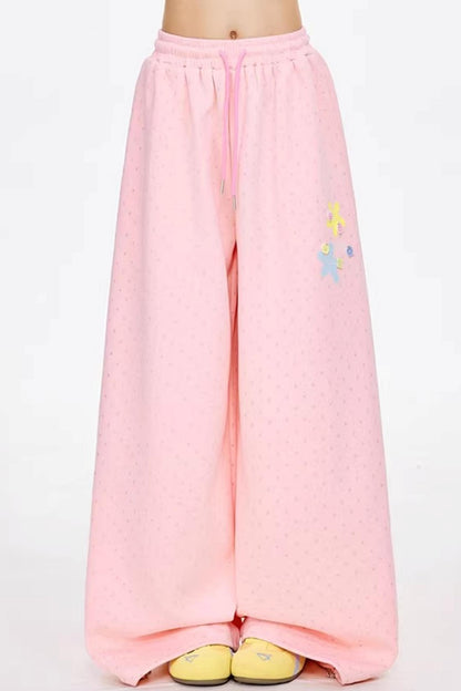 Retro Drapey Wide-Leg Pants Set-Up