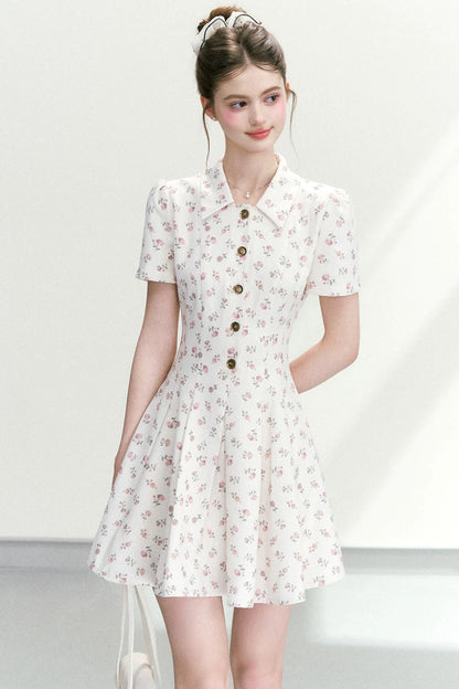 Sweet Floral A-Line Dress