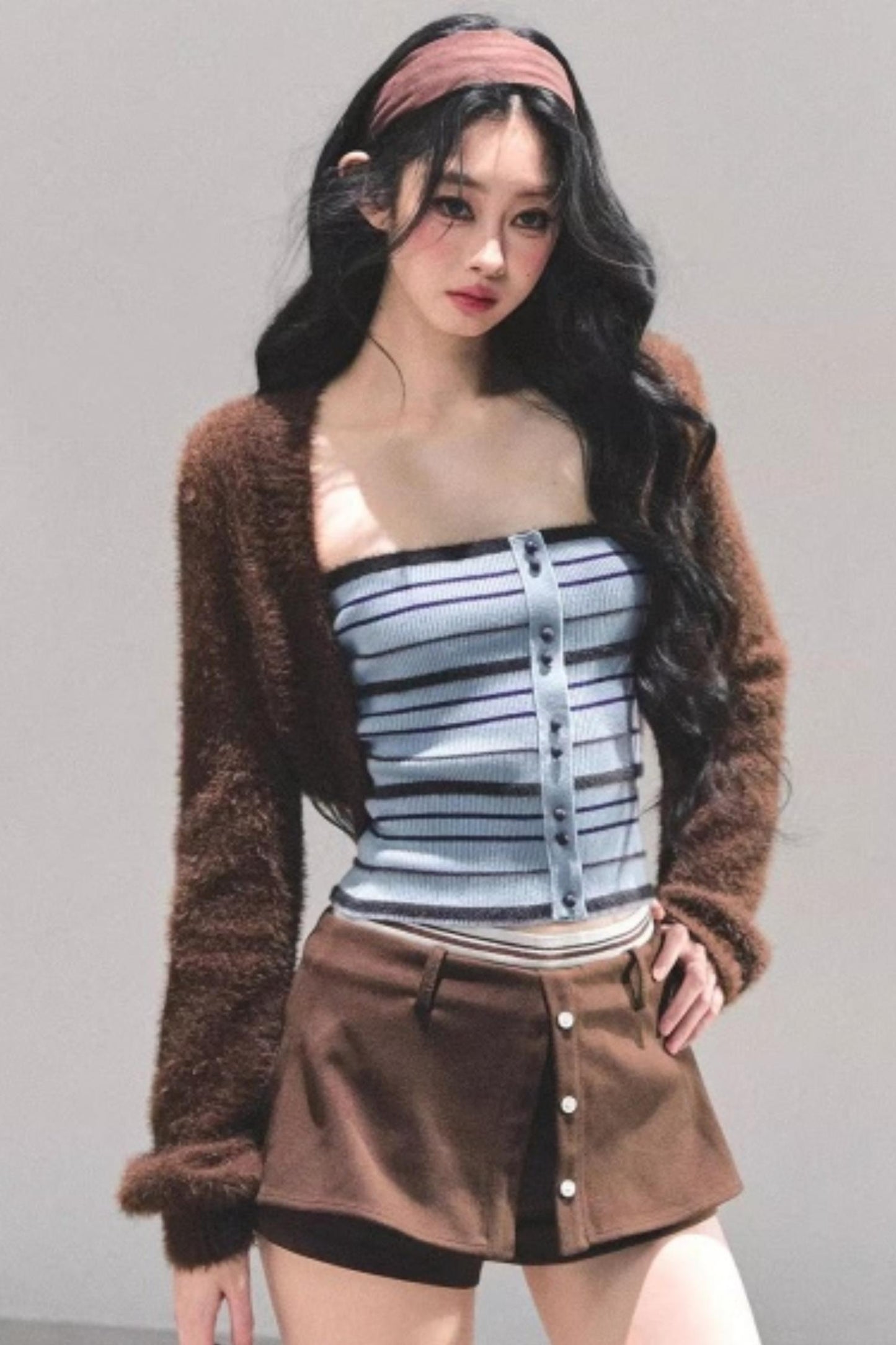 Hibiscus Knit Sweater Coat