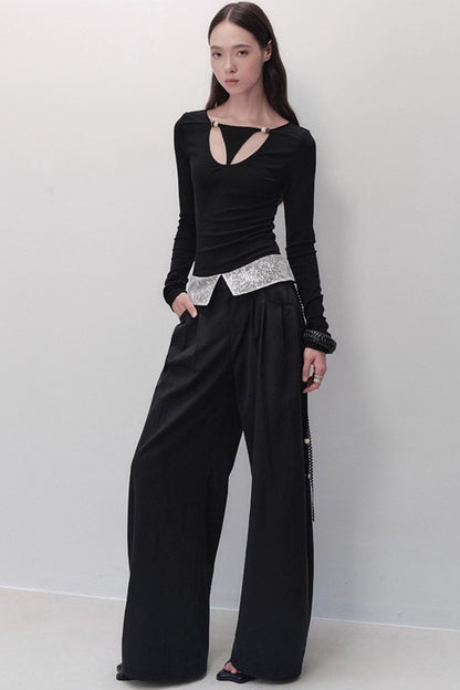 Shadow Rhyme Knit Top