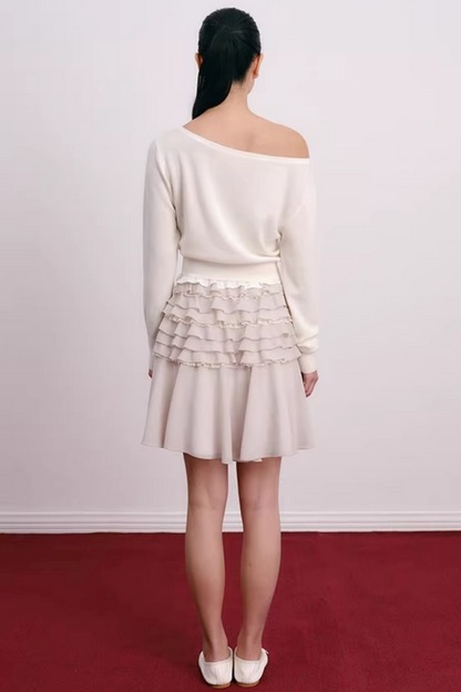 Cherry Jacquard Wool Top