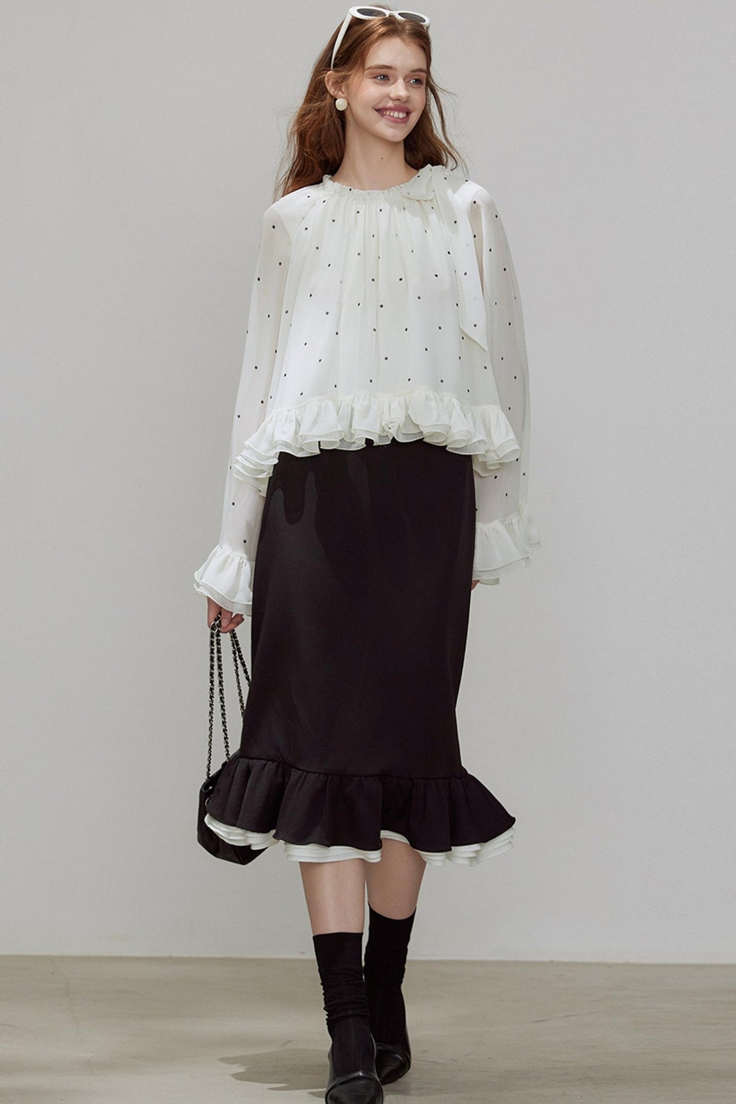 High-Waisted Black Mermaid Skirt