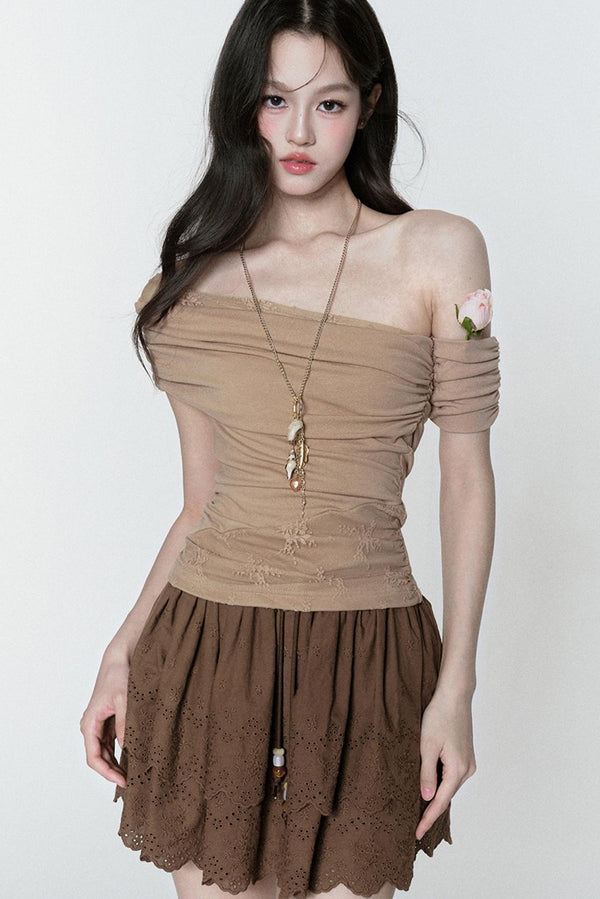 Ruffle One-Shoulder Top