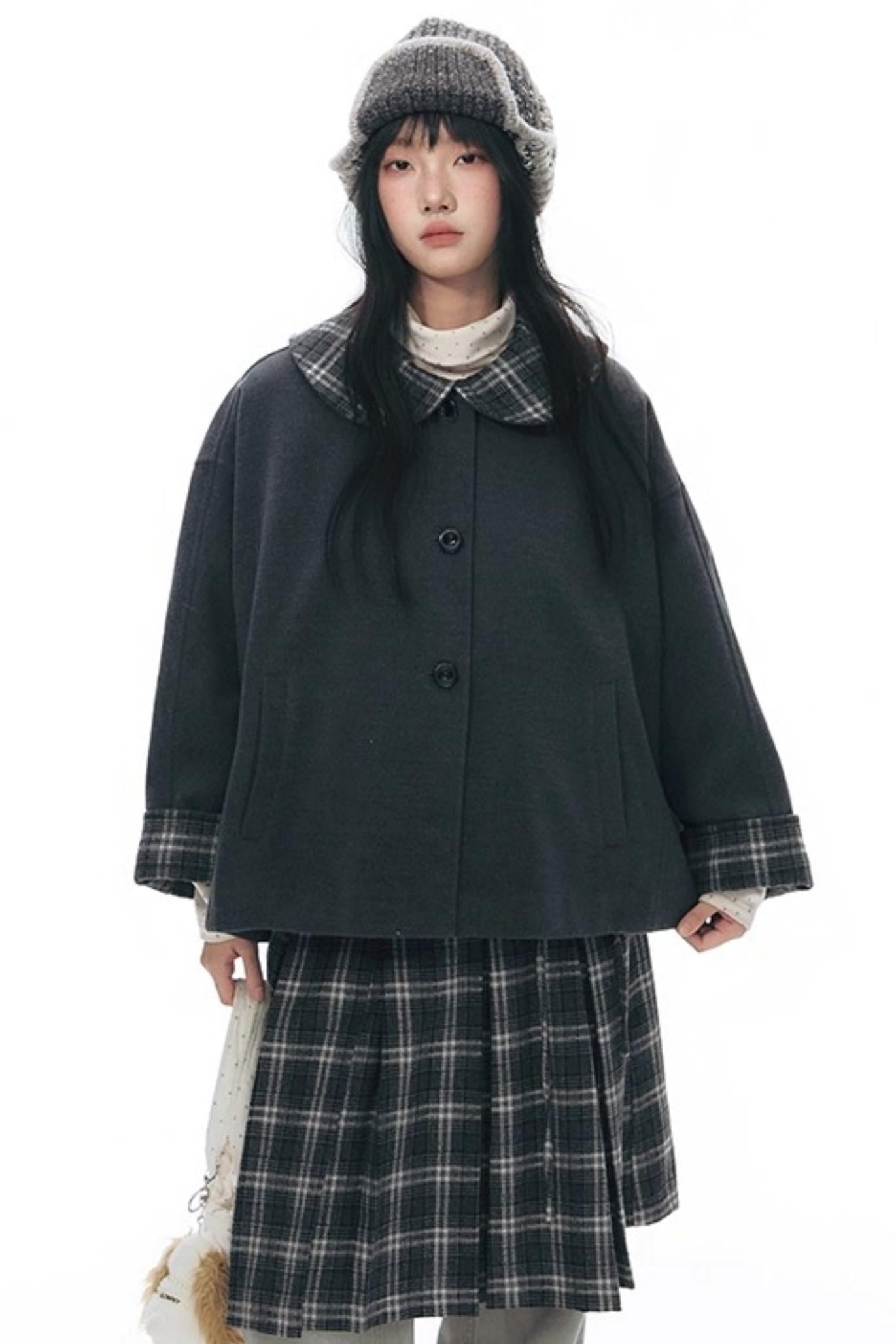 Vintage Puzzle Cloak Jacket