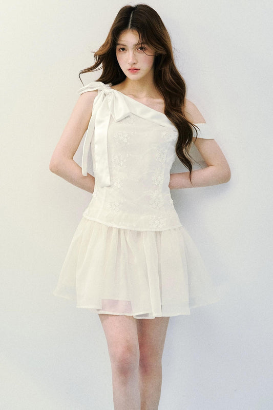Satin Embroidery Princess Dress