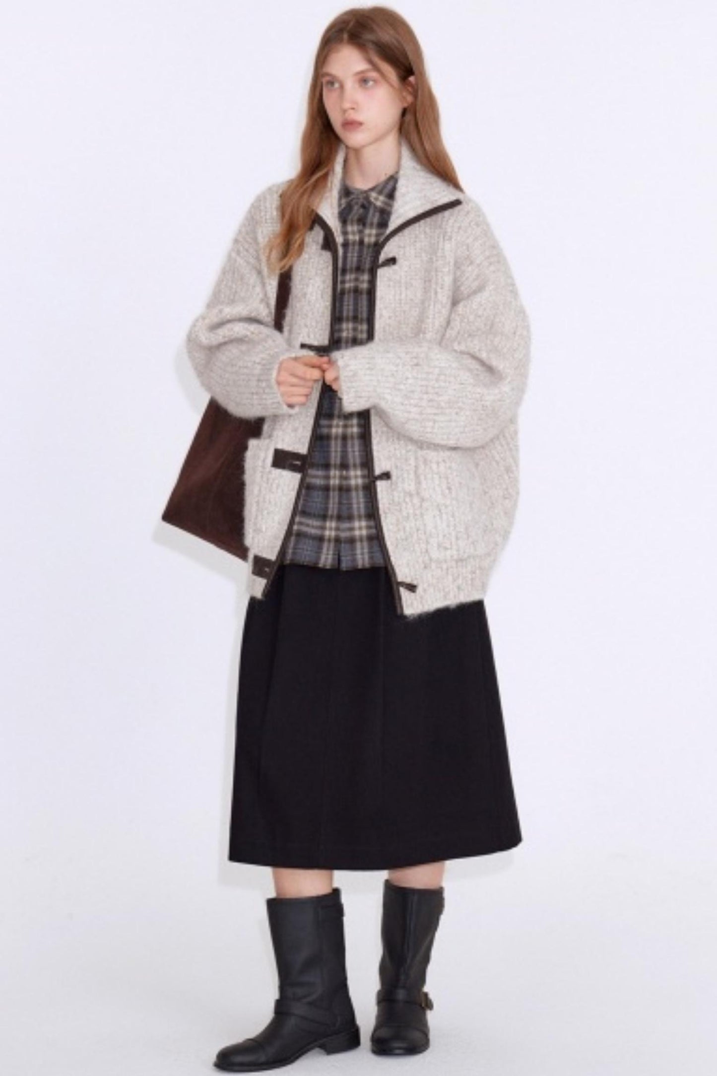 Variegated Wool Knit Jacket