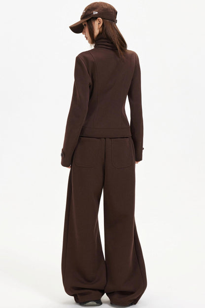 Retro Woolen Scarf Coat