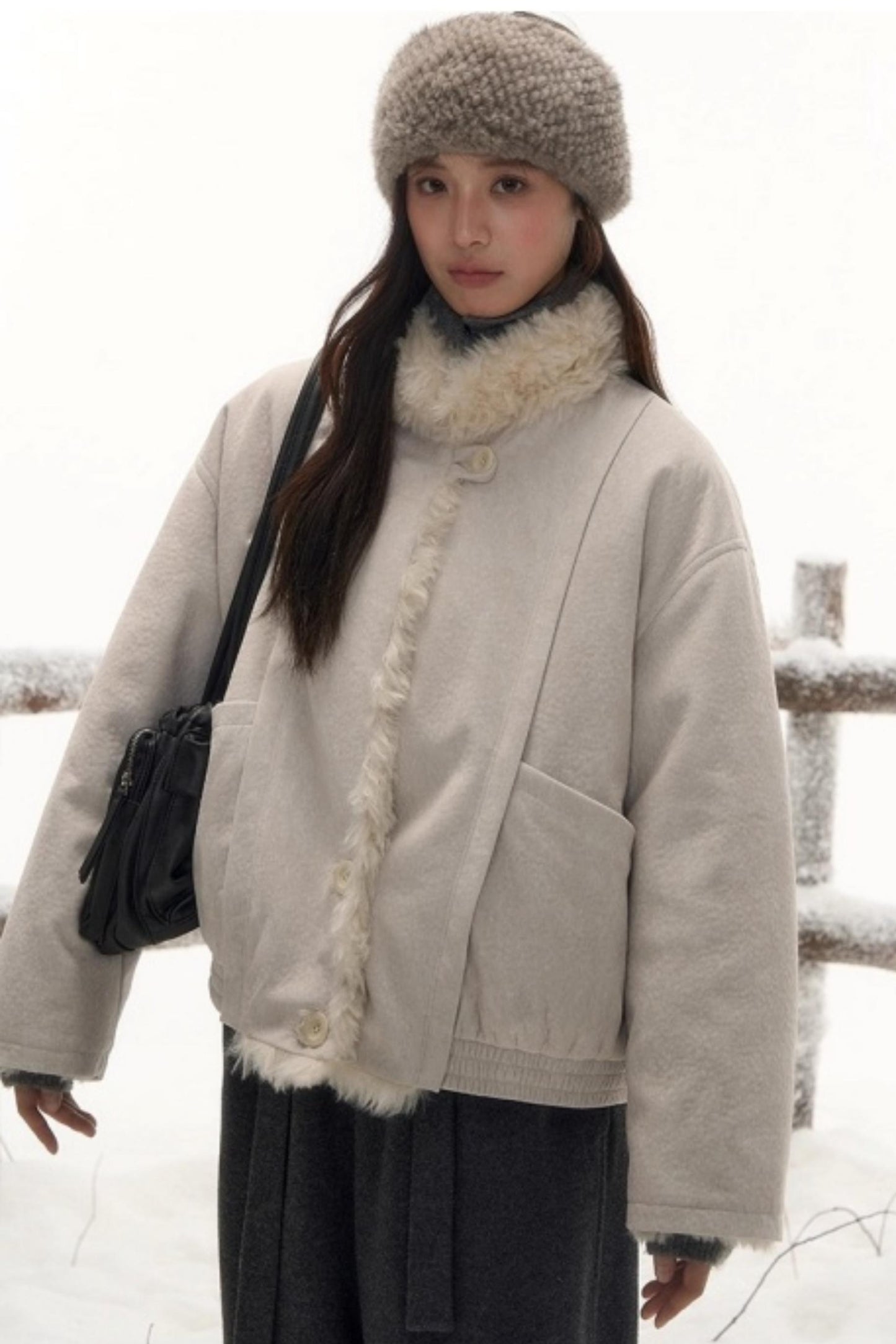 Reversible Lamb Wool Coat