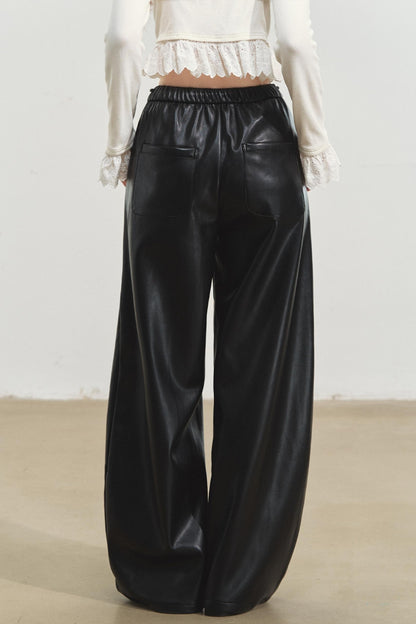 Relaxed Leather Pants